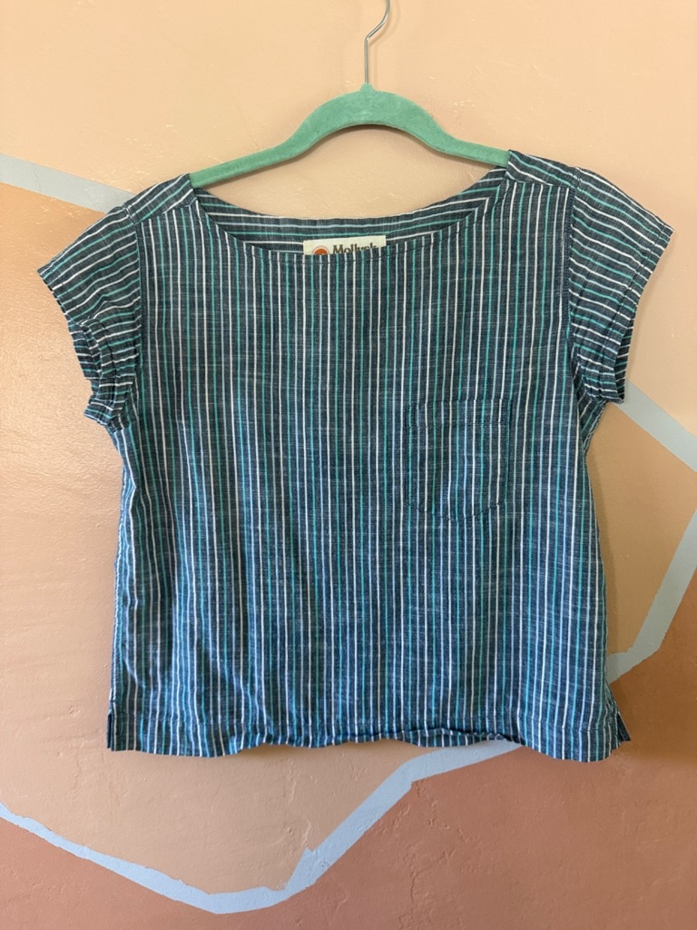 Mollusk California Striped Boxy Top
